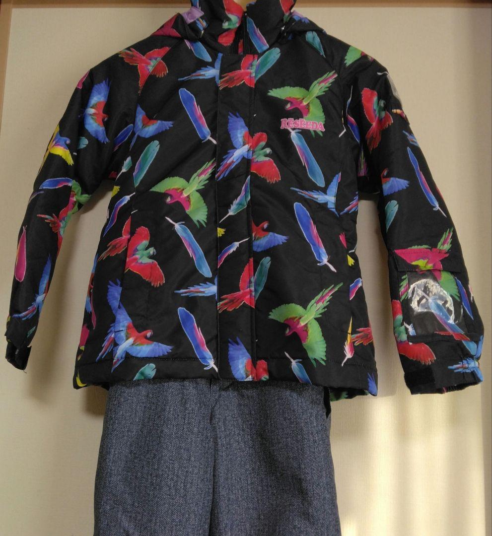 カラフルインコ柄　スキーウエア