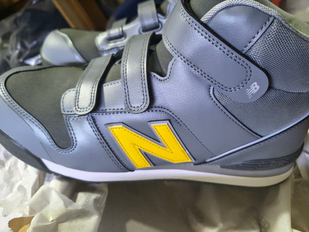 New Balance 安全靴 JSAA A種 グレー/イエロー