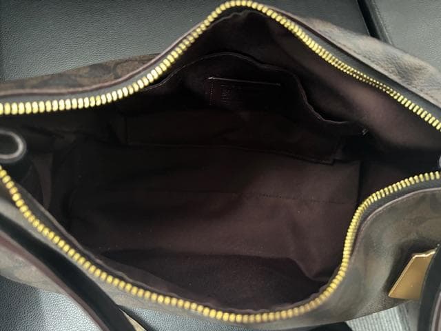 【purin3008】COACH ショルダーバッグ PVC×レザー