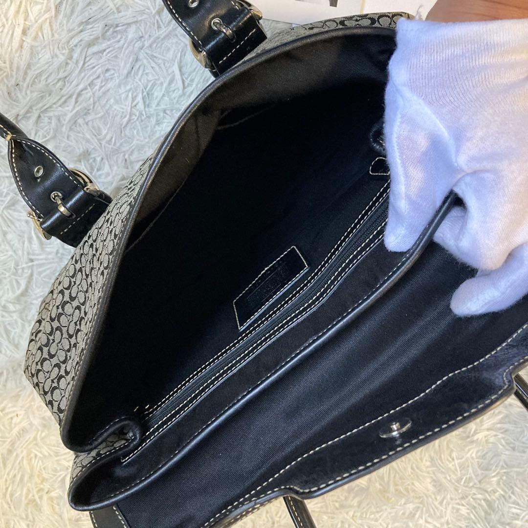 極美品 vintage coach old mini Boston flap