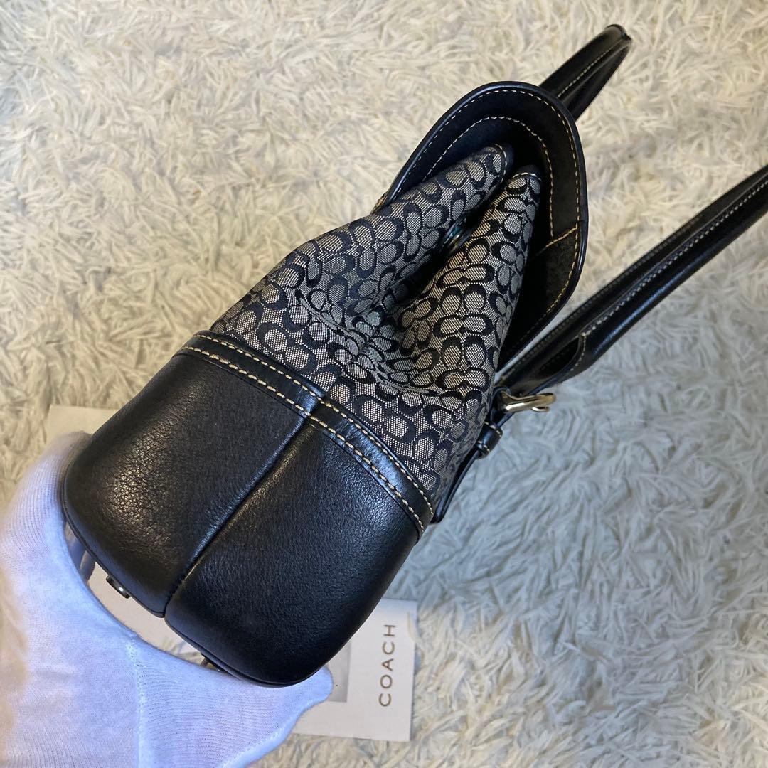 極美品 vintage coach old mini Boston flap