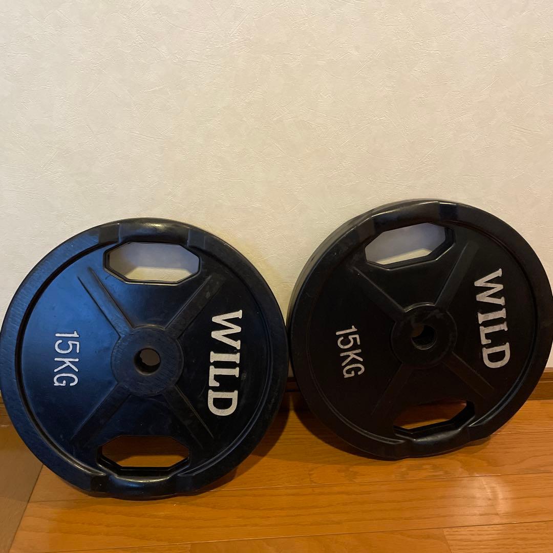 WILD FITワイルドフィット プレート15 kg x 2枚