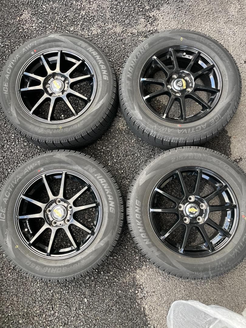 スタッドレスタイヤ/ホイールセット/215/60R16/ナンカン/AW-1