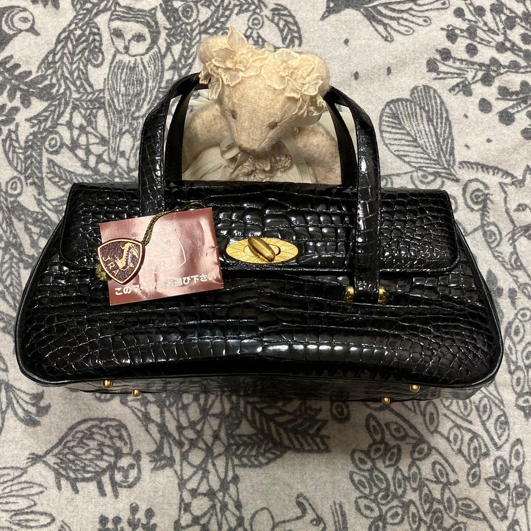 JRA認定 クロコダイル大バッグ 美品 鰐皮