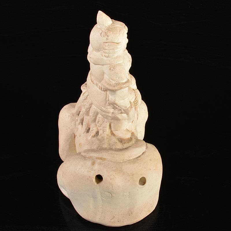 備前焼　落雁窯　古備前　白備前　置物　V　R7153