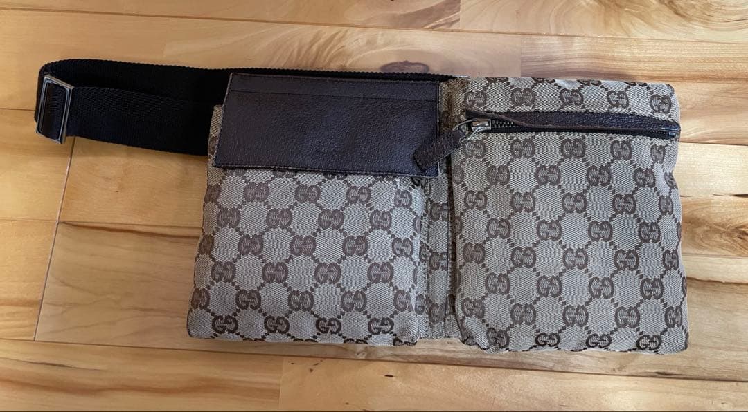 グッチ GGキャンバス ウエスト ボディバッグ