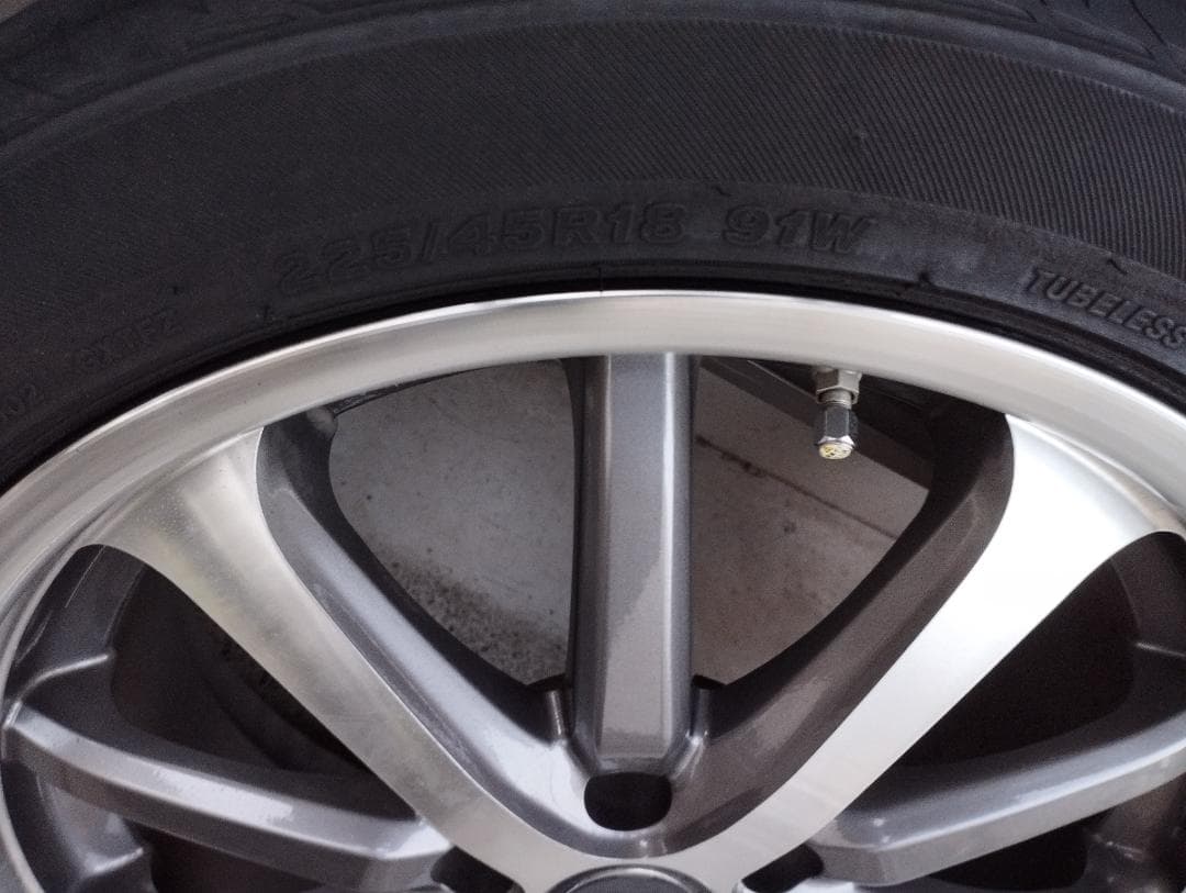 引取り限定 BRIDGESTONE 18インチ タイヤ＋ホイールセット