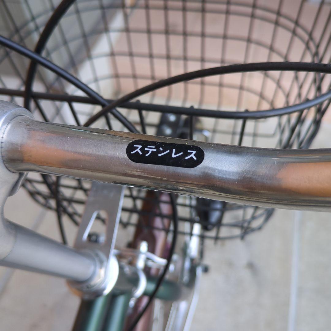 b*2様 シティサイクル 26インチ自転車 6段ギア、自動点灯LEDライト 直接