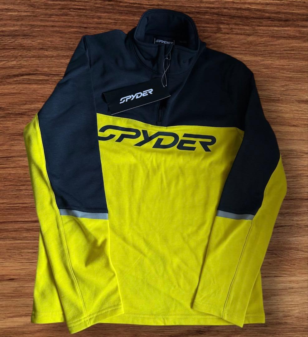 新品 SPYDER SPEED FLEECE 1/2 ZIP イエロー M