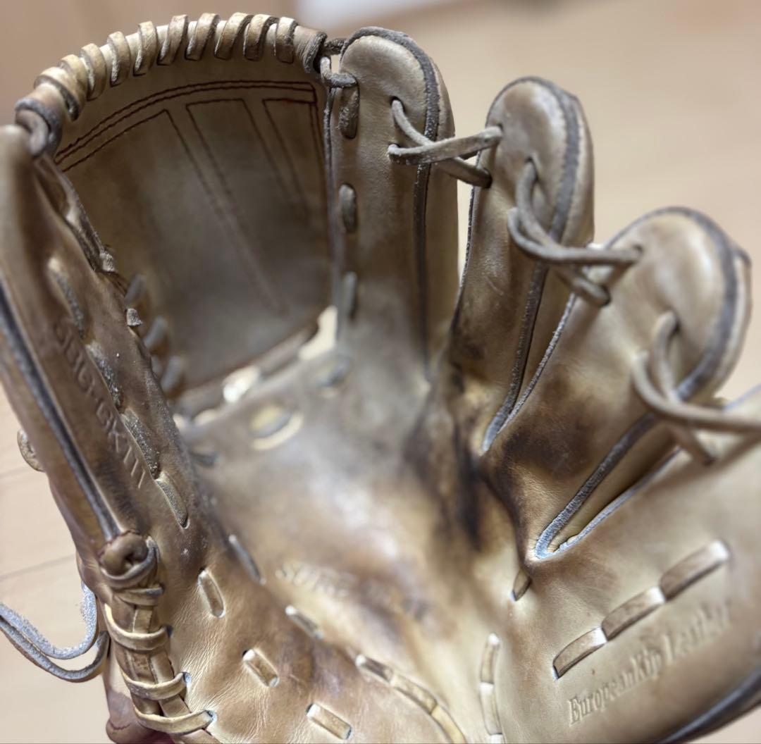 中古品！ＳＰシュアプレー　硬式グローブ投手用