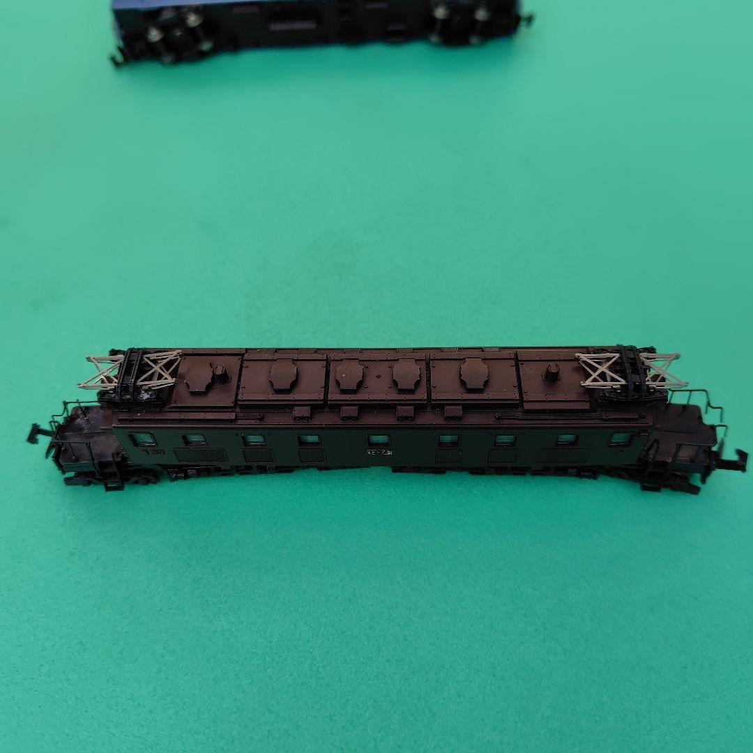 Nゲージ 鉄道模型 5両編成 青と黒