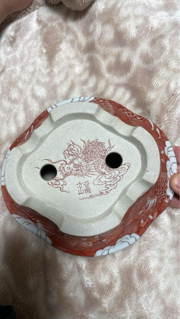 盆栽鉢　谷樂方山　盆栽