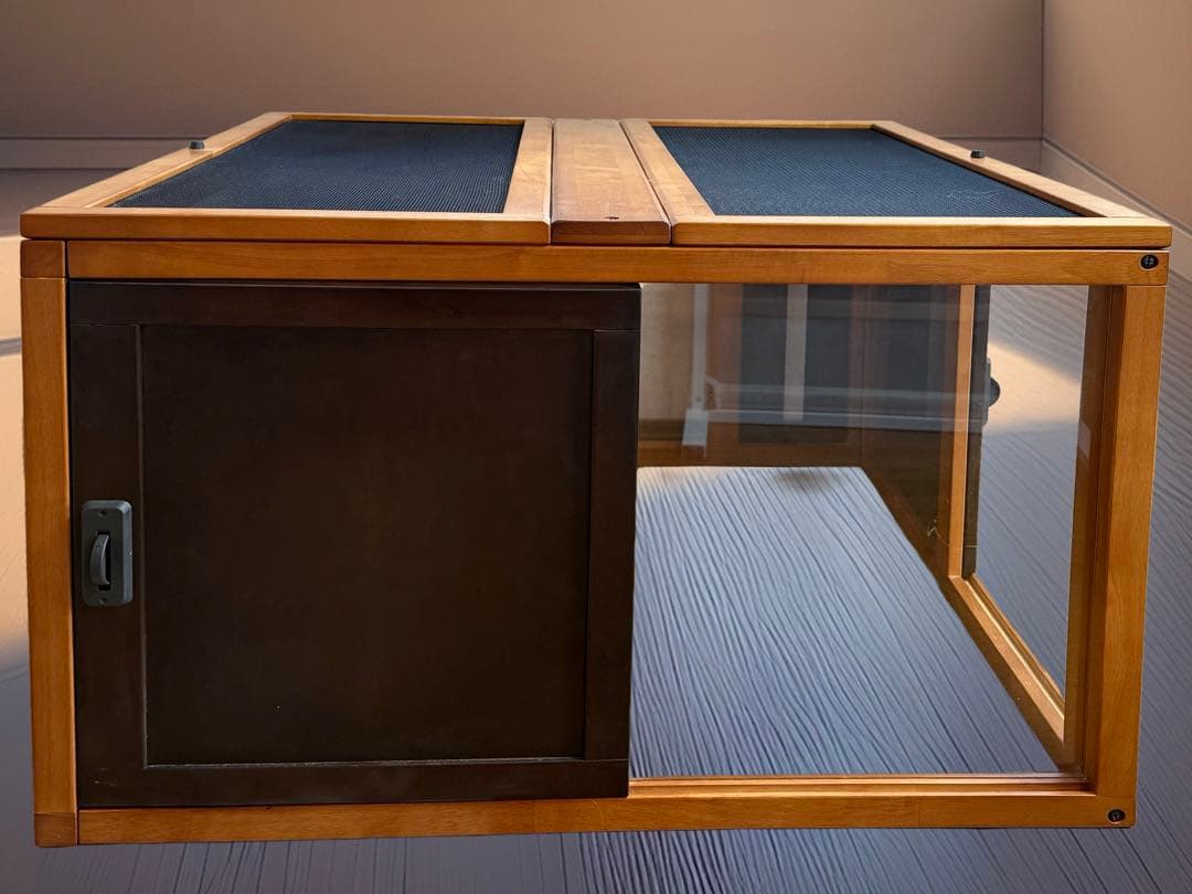 リッチェル木製スクエアペットルーム 90-90屋根面セット