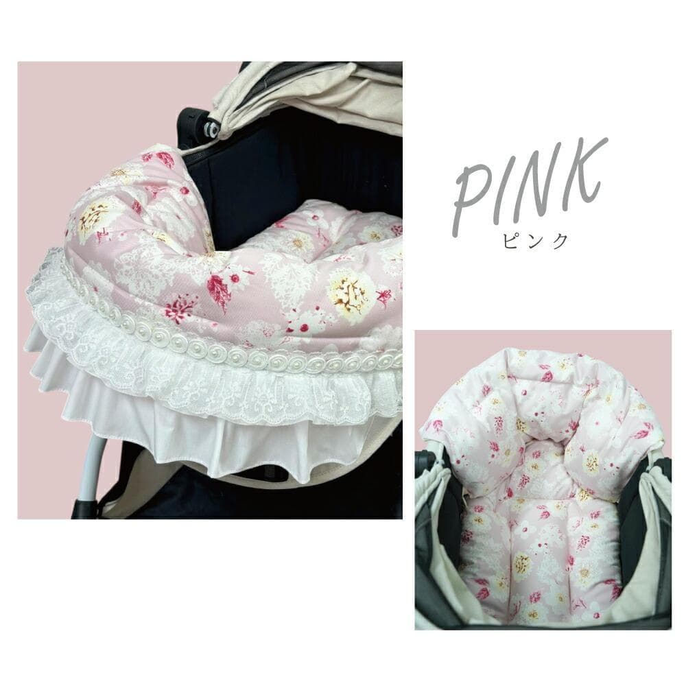 【一体型・L】カートクッション★ピンク あご乗せ コンフォーター カートカバー