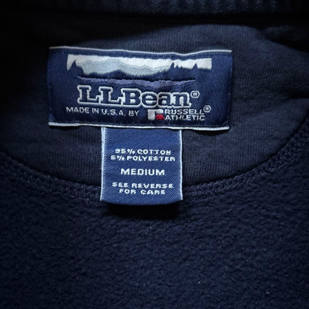 L.L.Bean × Russell スウェット 無地 ネイビー M