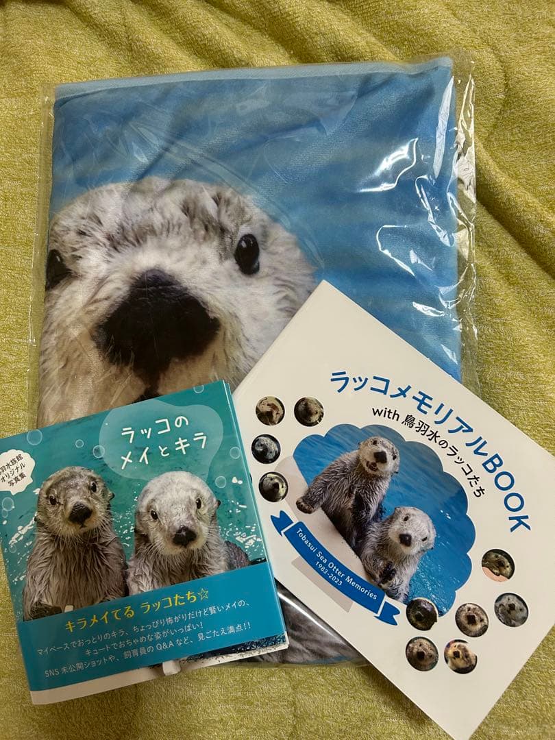 鳥羽水族館　ラッコ　本　ブランケットセット