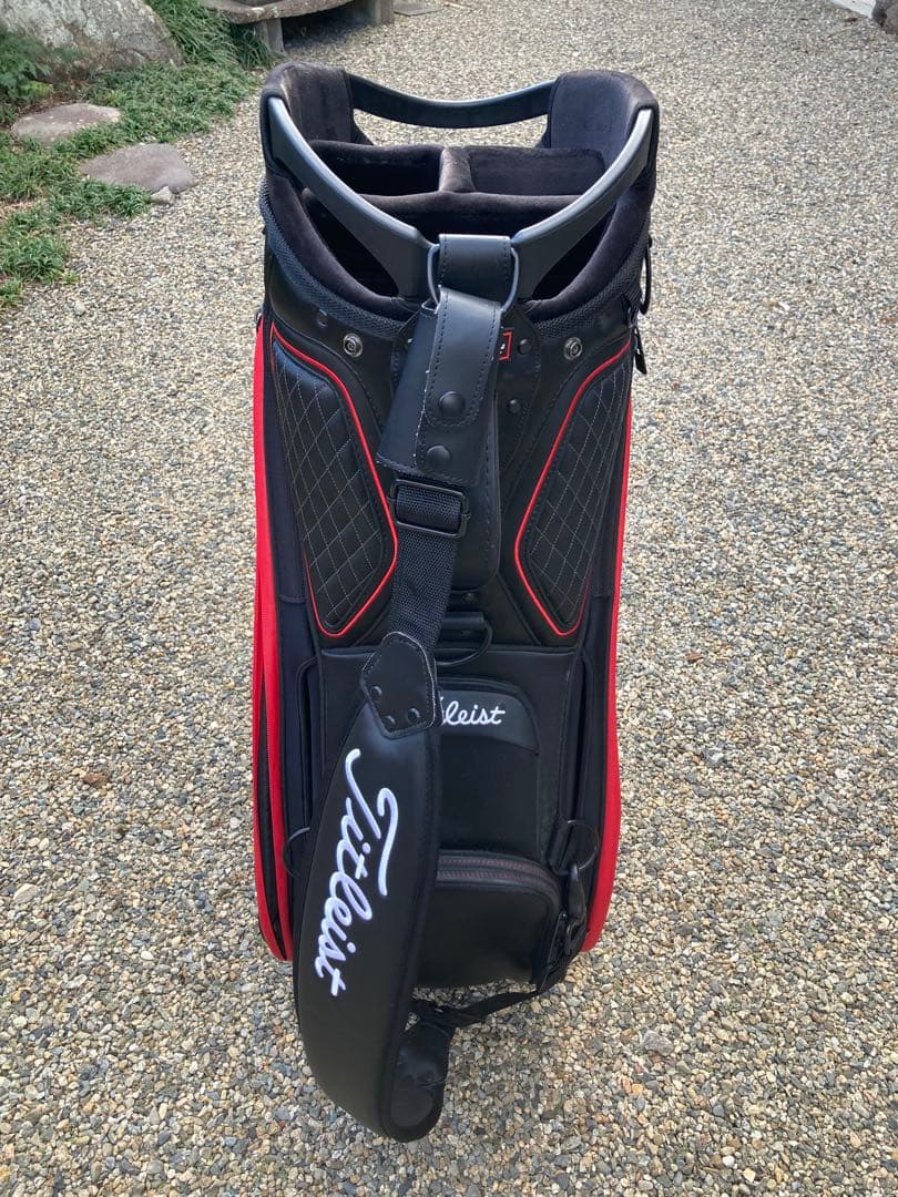Titleist ゴルフバッグ 10型ブラック/レッド