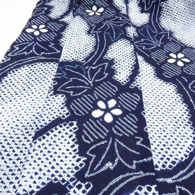 Y3455◆美品 有松鳴海絞り 綿 手縫い仕立て 高級浴衣 洗える夏着物