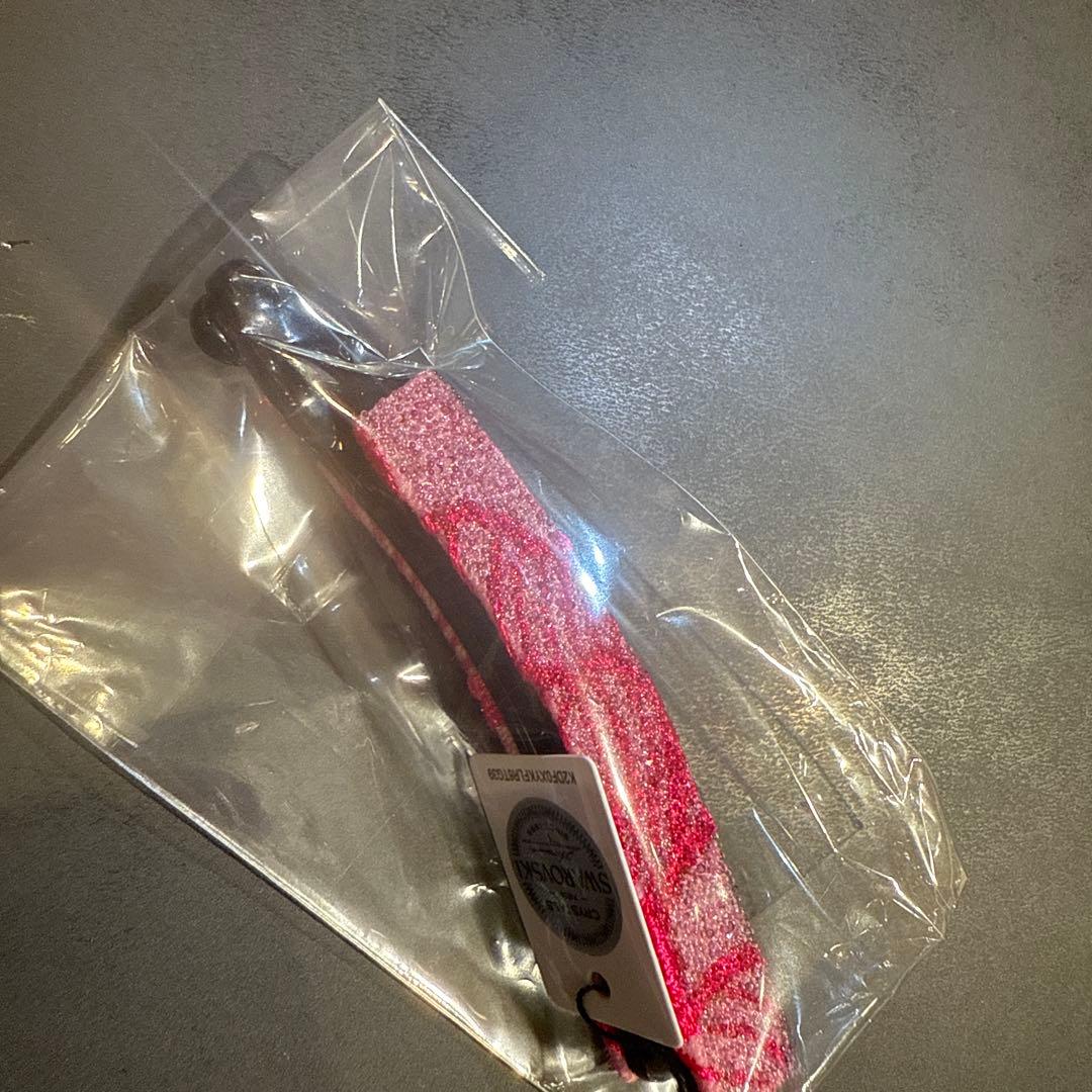 Complex Biz ピンク　赤　バナナクリップ　スワロフスキークリスタル