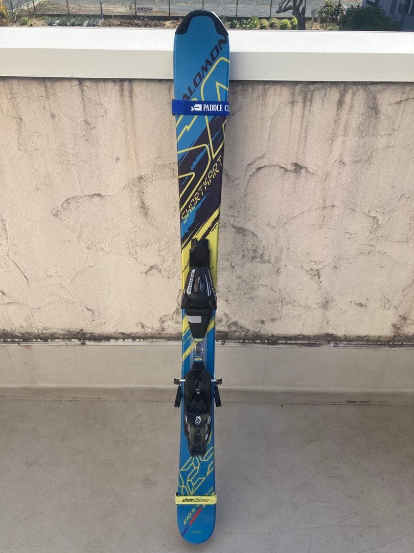【美品】ショートスキー　SALOMON ショートカート125 バンド ケース付