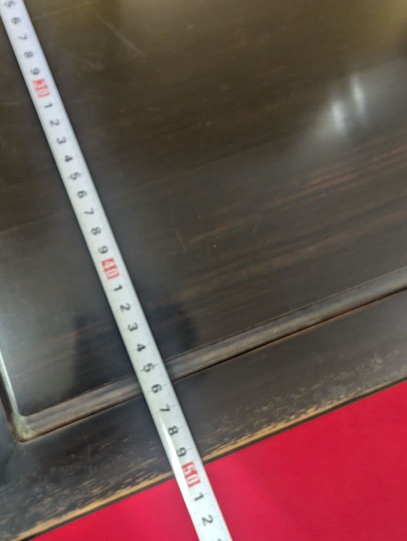 総黒檀 最高級 黒檀 文机 書斎 机 唐木家具 銘木 無垢材 飾り棚