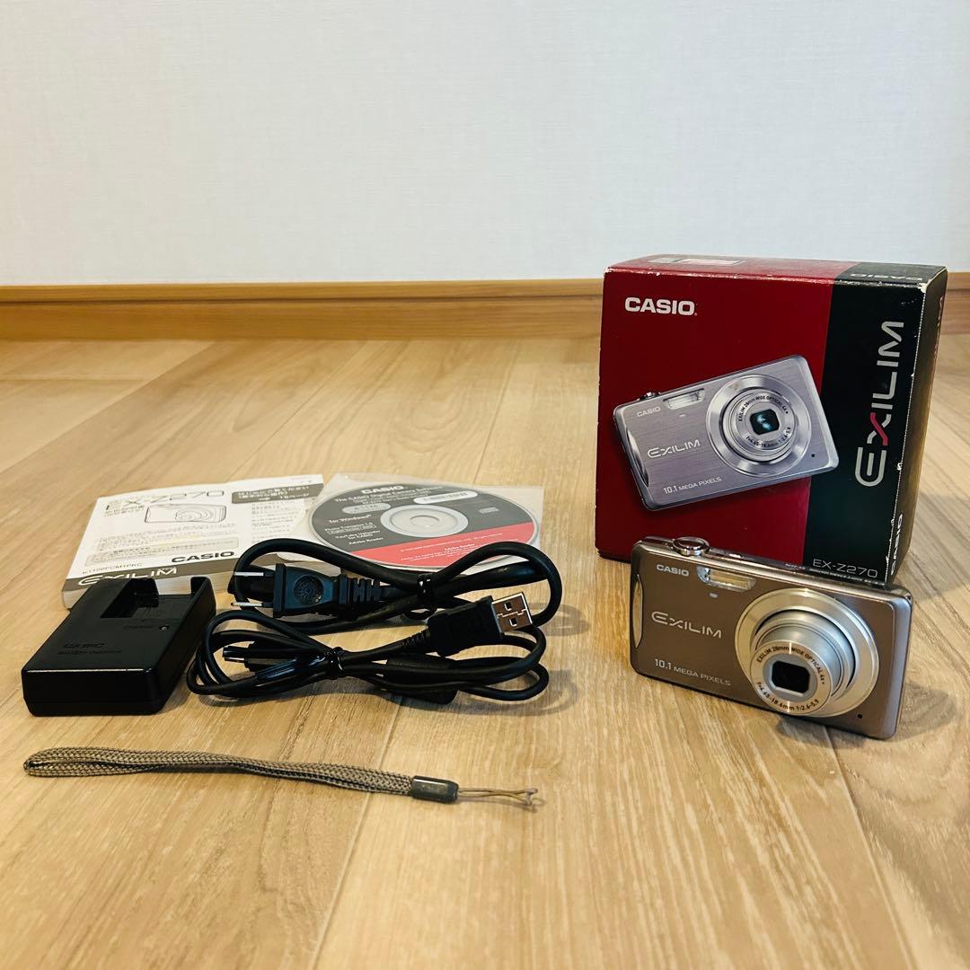 【美品】CASIO EXILIM EX-Z270 グレー EX-Z270GY