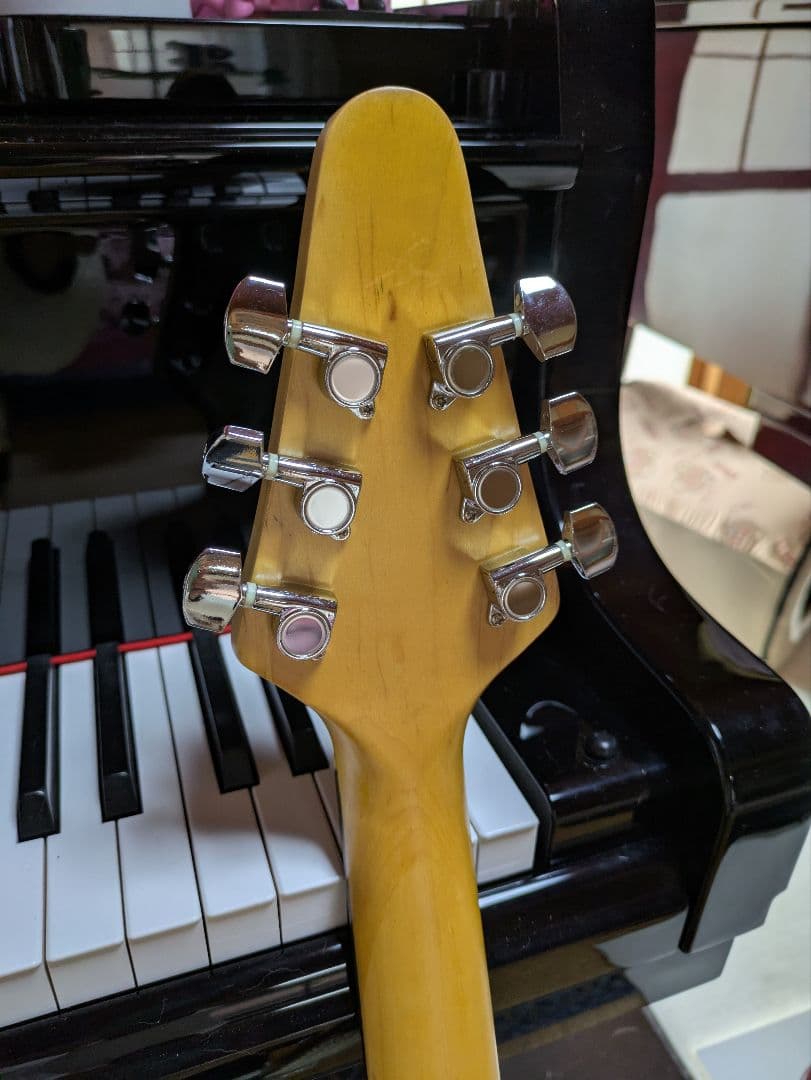 Photogenic エレキギター フライングV ブラック　フォトジェニック