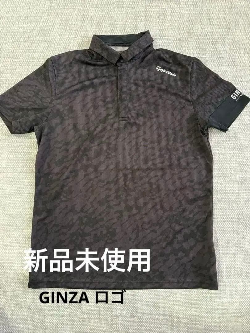 新品　GINZAロゴ　テーラーメイド ゴルフウェア 半袖 ポロシャツ サンド柄