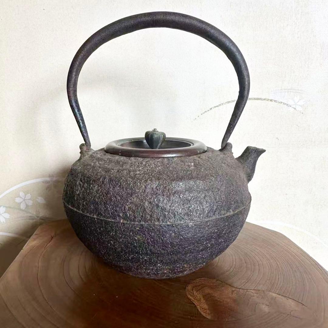 時代 名人 青龍堂 安之介系 小降 鉄瓶 煎茶道具