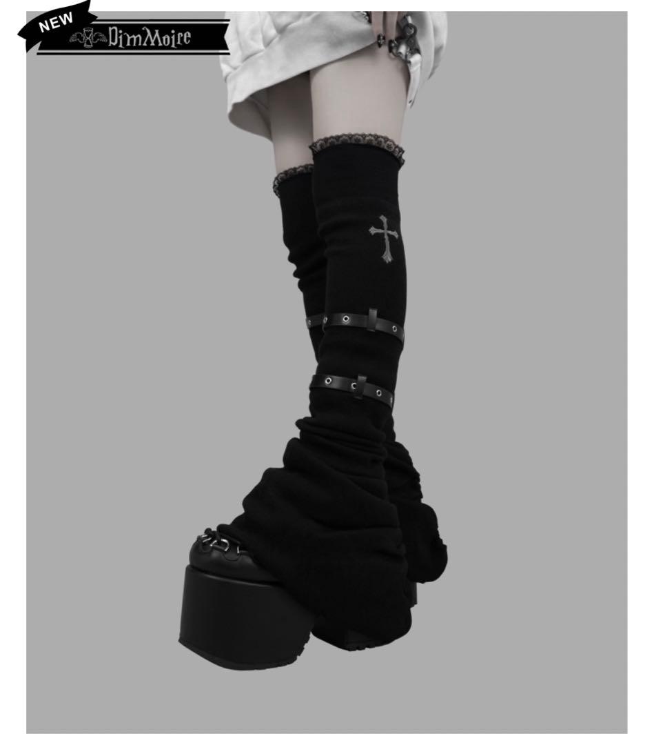 dimmoire♡十字の誓いニーハイウォーマー【Black】