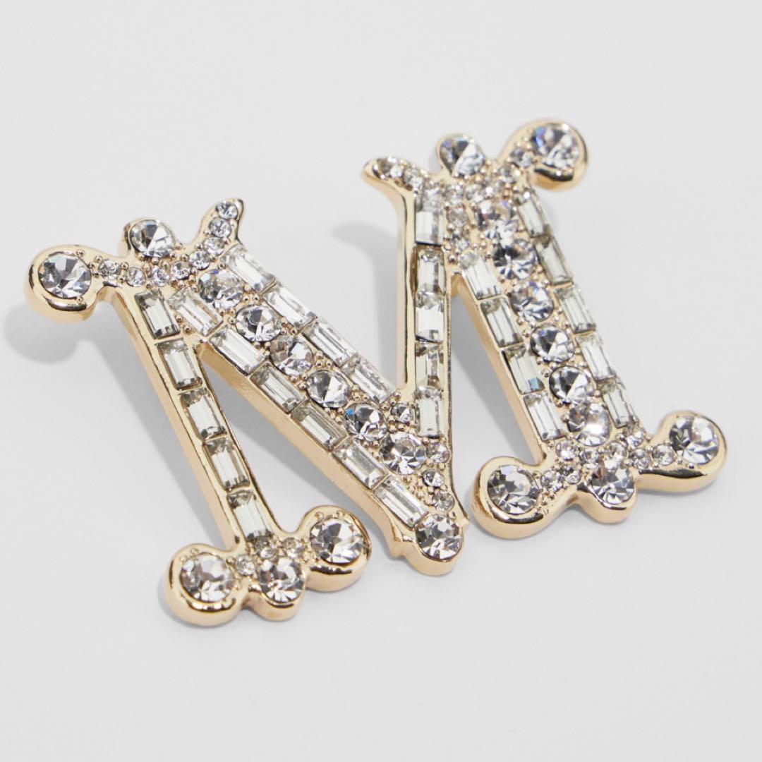 新品　マックスマーラ　クリスタルブローチ