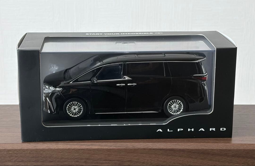 新型40系アルファード カラーサンプルミニカー ブラック【202】