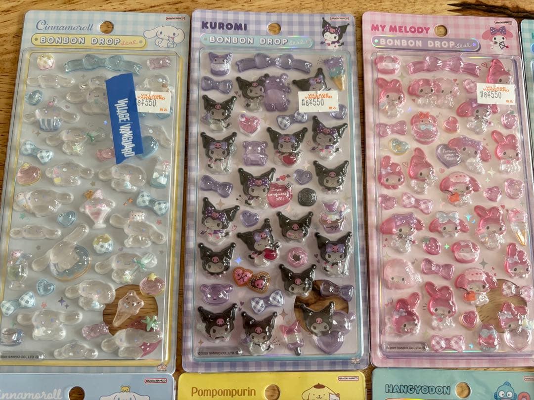 【ボンボンドロップシール】【コットンパフィ】サンリオ・その他20点シールセット