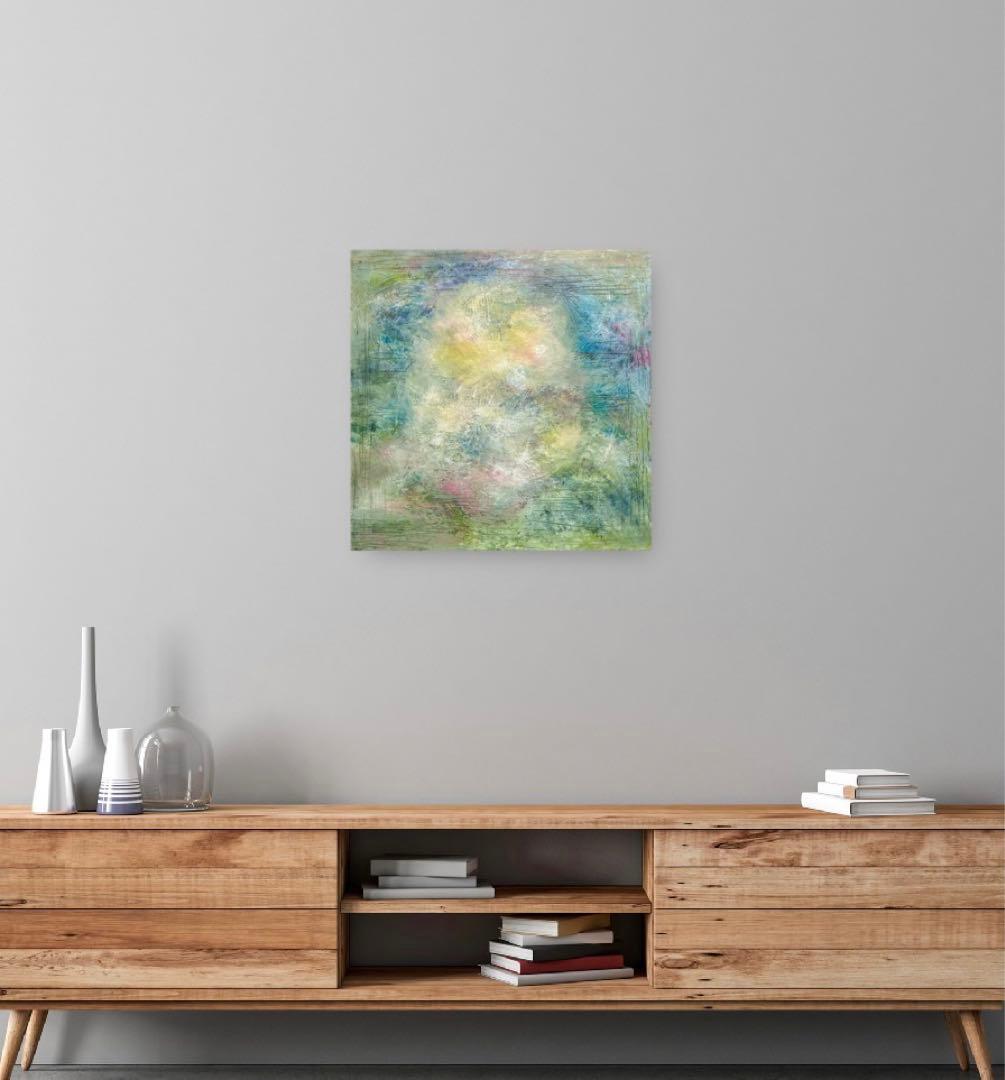 抽象画、油絵、原画、ART、《明日の晴れを予感する雲》、現代アート、インテリア