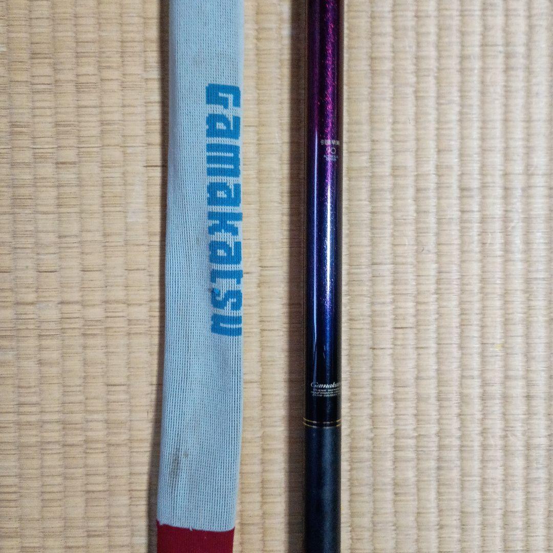 Gamakatsu Pured がま鮎 引抜早瀬90 渓流 鮎竿 袋付