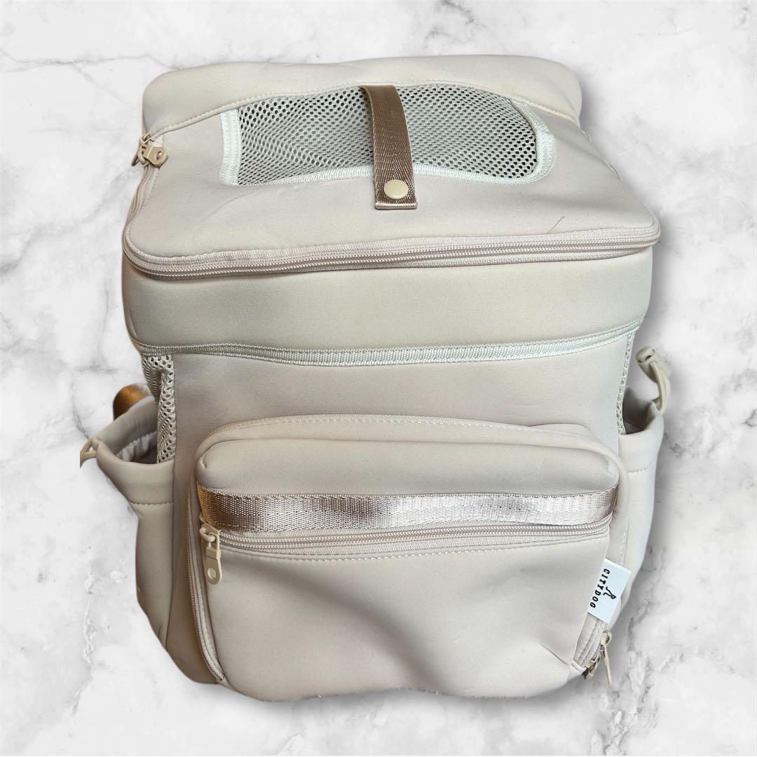 CITYDOG ネオプレーンバックパックキャリー Sサイズ オフホワイト