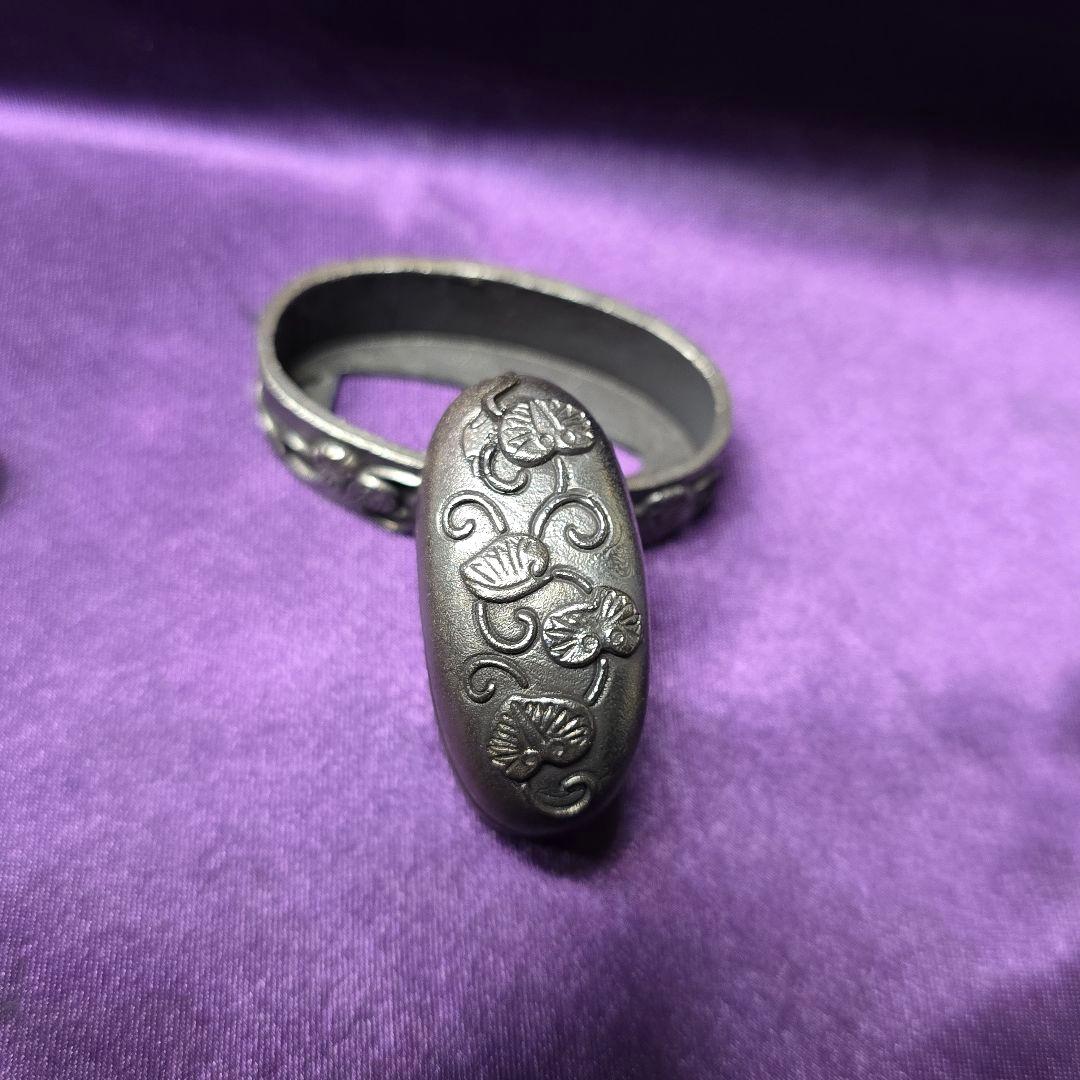 葵葉図一作五点　大縁40mm 刀装具