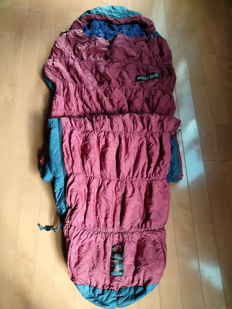 【価格交渉OK】モンベル、バロウバッグ＃3 、シュラフ、スーパーストレッチ、寝袋