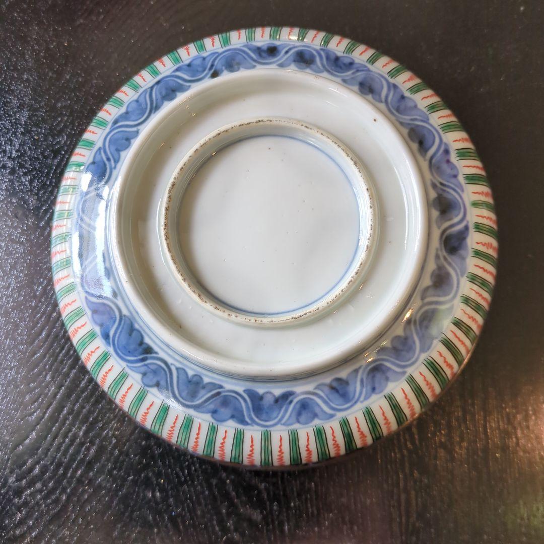 骨董　古伊万里　恵比寿様　染錦　鉢　③　金彩　器　アンティーク