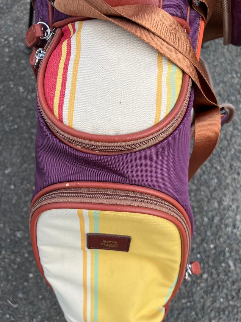 Viaggi Golf スタンド 式 キャディーバッグ 紫 パープル