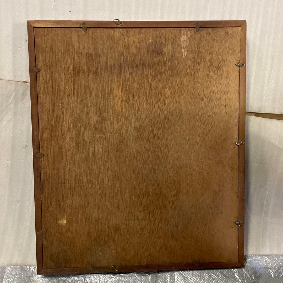 天然石 絵画 貴石 絵画アンテーク 美術工芸 孔雀 クジャク レトロ