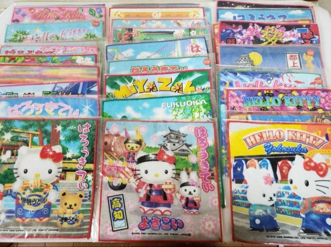 ハローキティ ご当地タオル 115枚セット