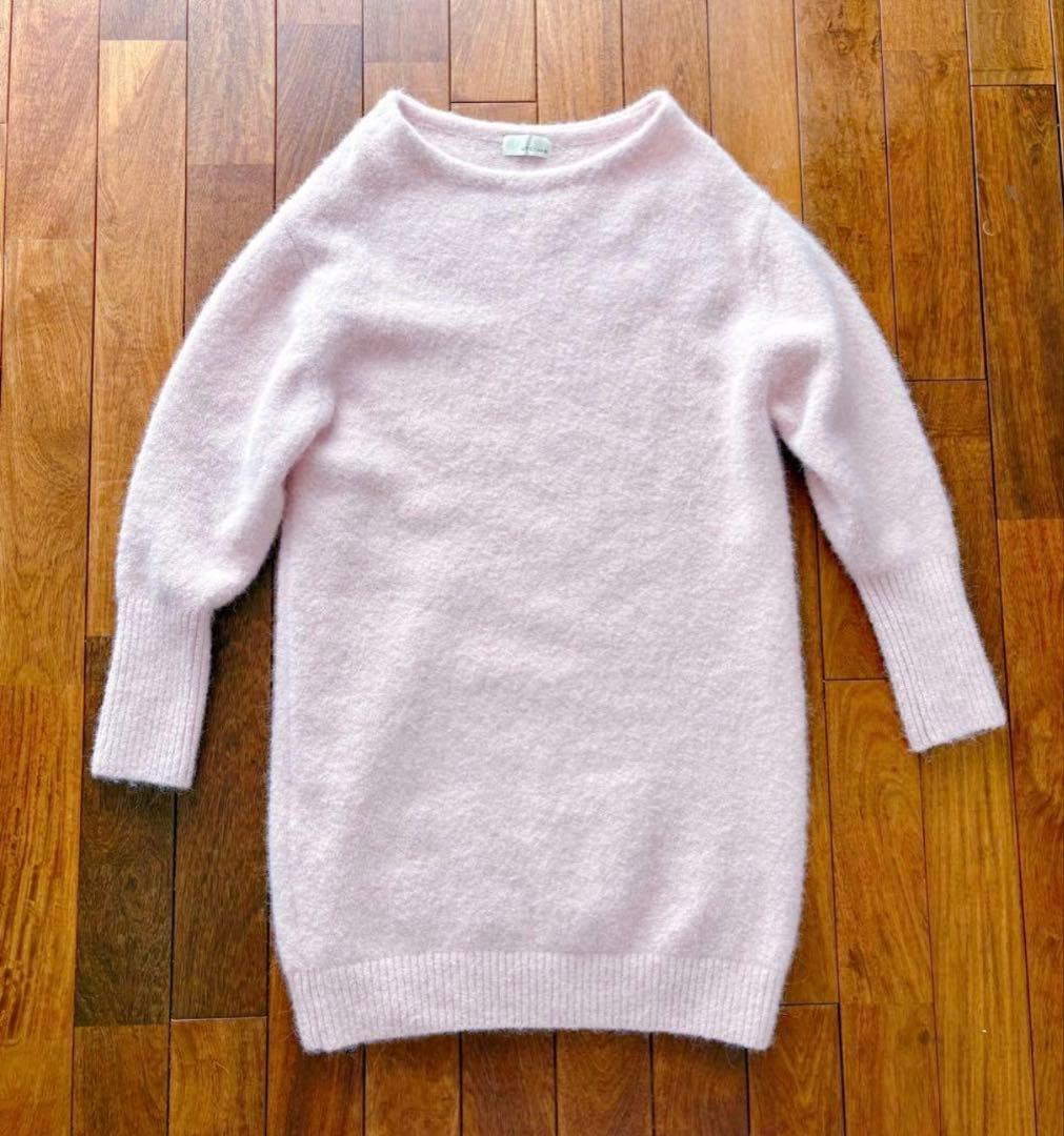 美品☆uncrave☆アンクレイヴ☆アルパカ☆ニット☆ワンピ☆ピンク☆