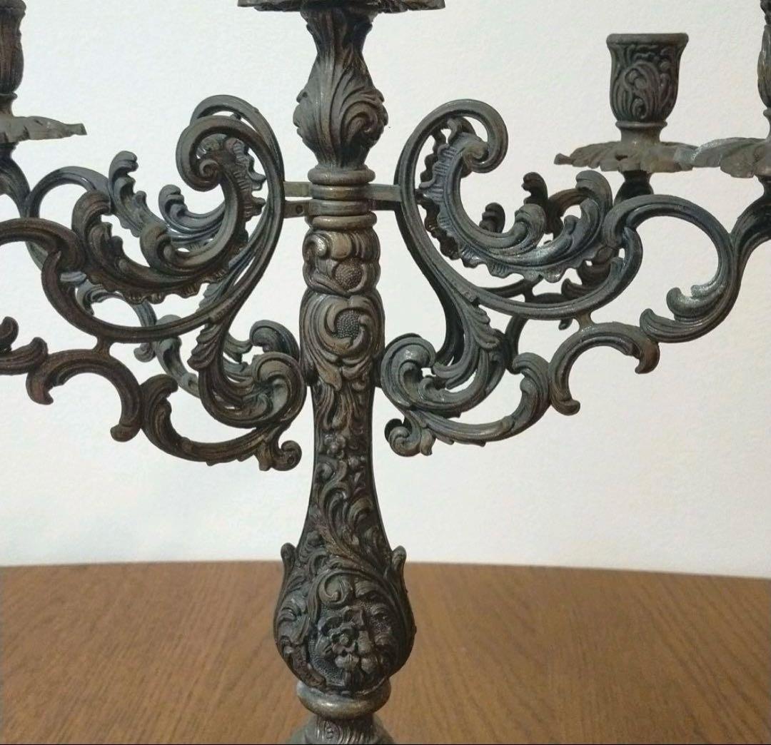 イタリア製　アンティークキャンドルスタンド