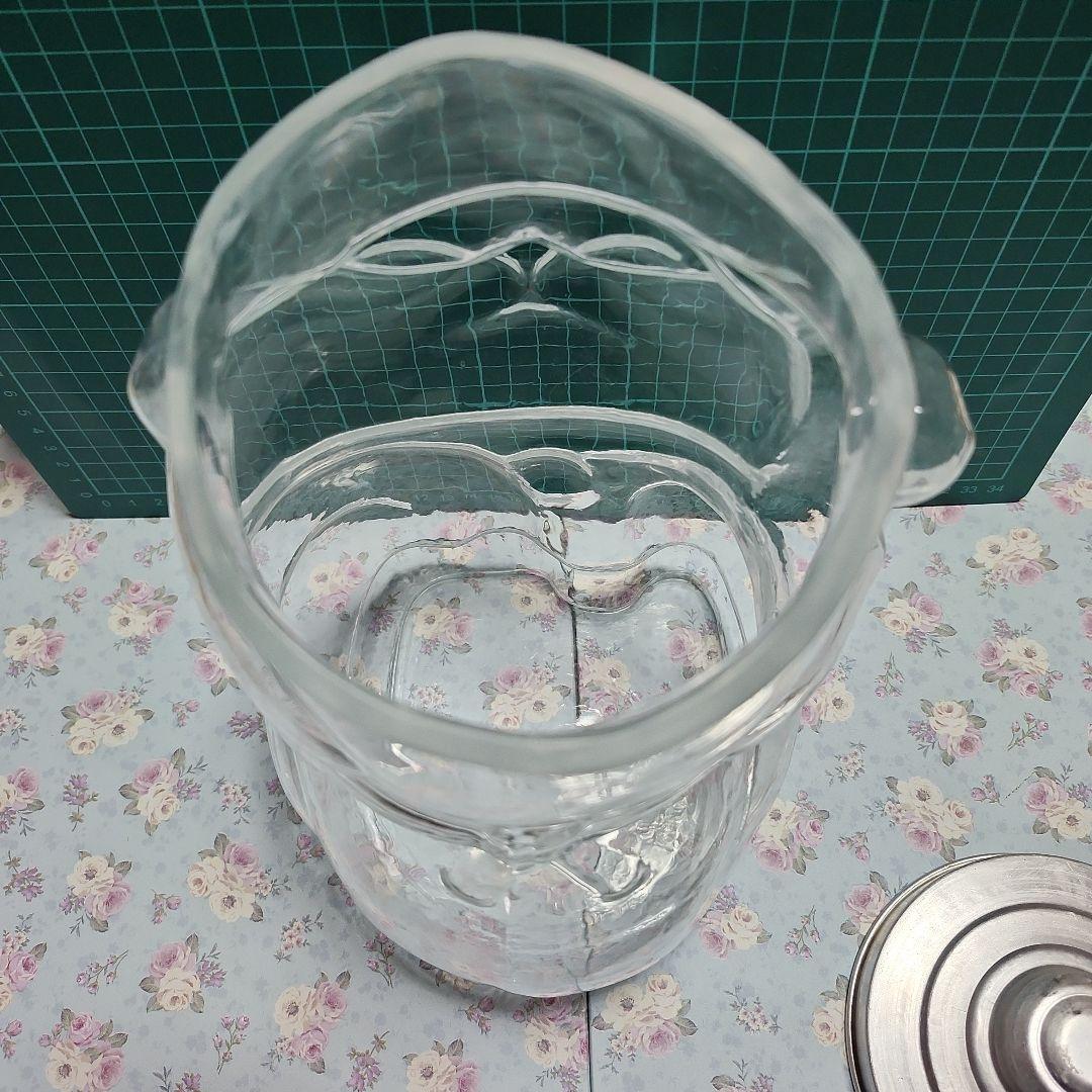 かもめ　アンティーク ガラス製 招き猫型 駄菓子瓶