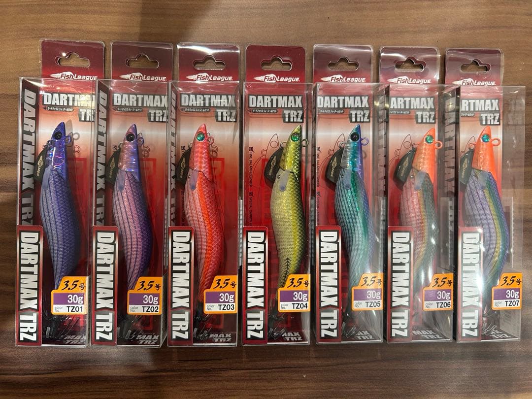 7本組 ダートマックス DARTMAX TRZ 3.5号 30g No.1〜7