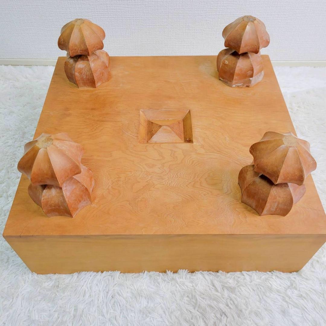 【木製】碁盤 脚あり へそ付き Y4