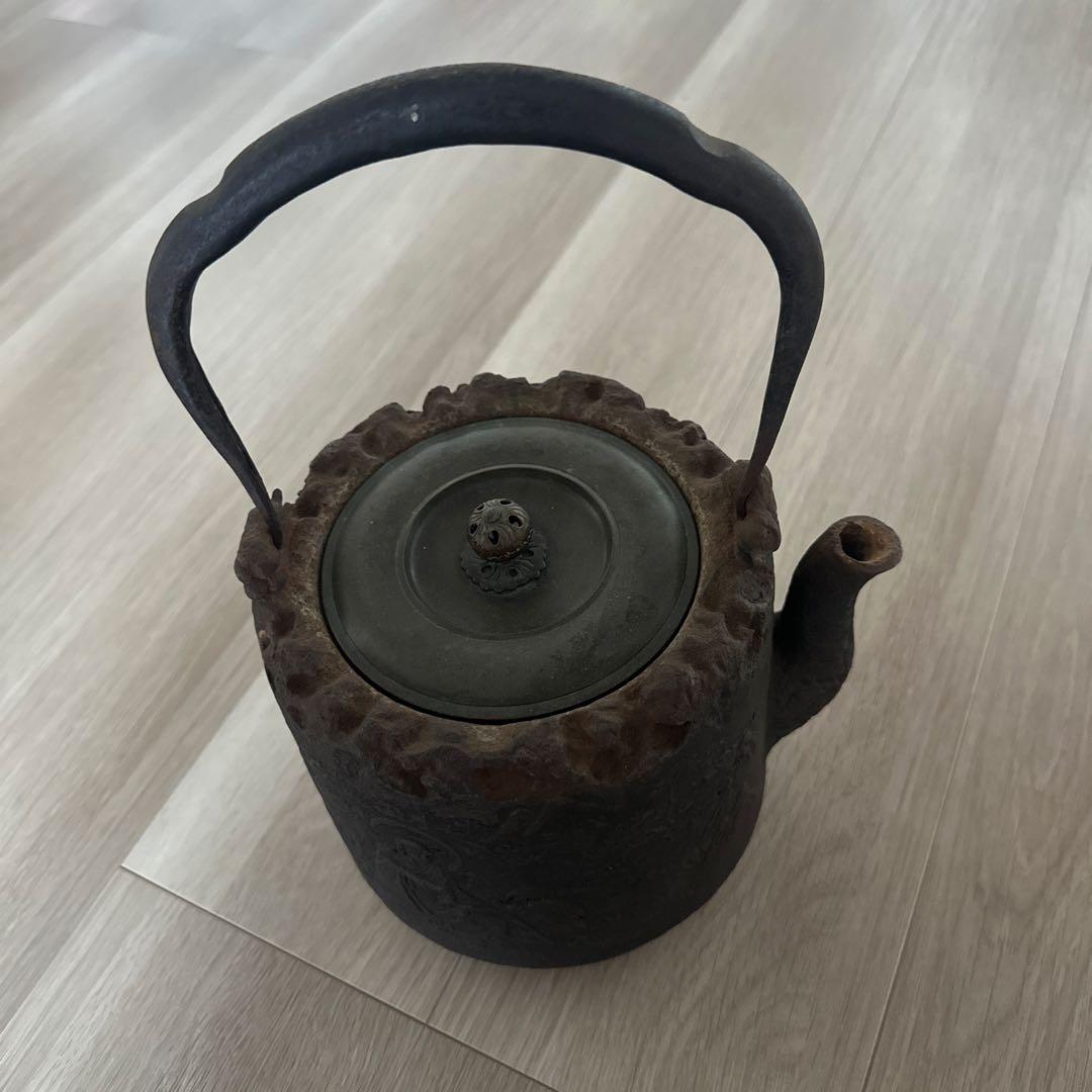 時代物　龍文堂造 鉄瓶 急須 茶道具 骨董