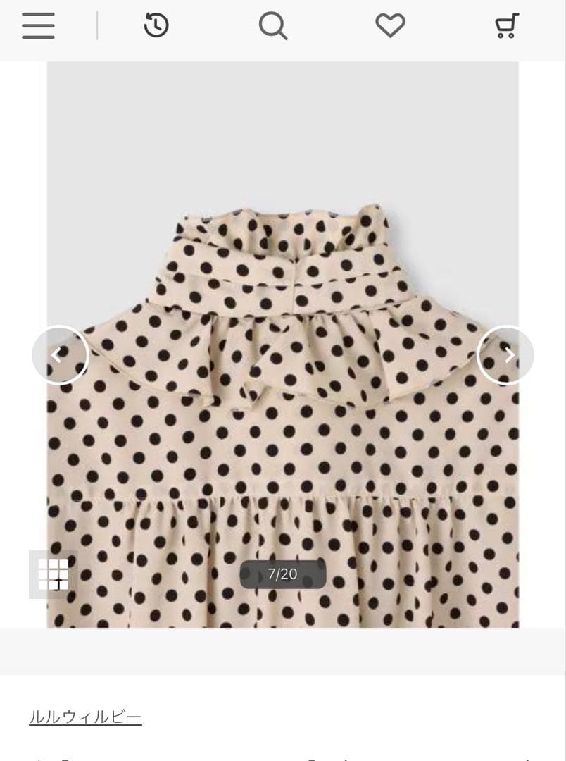 Loulou Willoughby ドット柄ブラウス