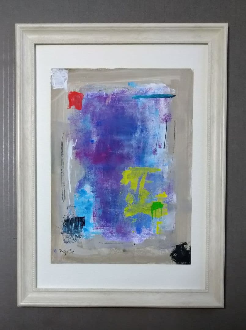 現代アート 抽象アクリル原画　美品